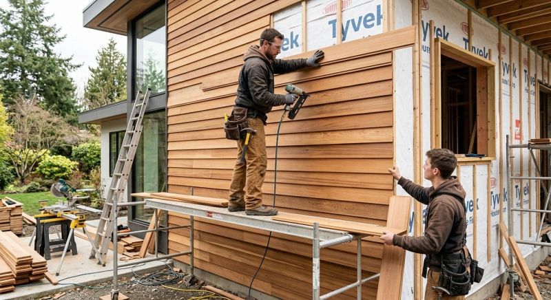 Cedar Cladding Installation in Goldsboro, NC