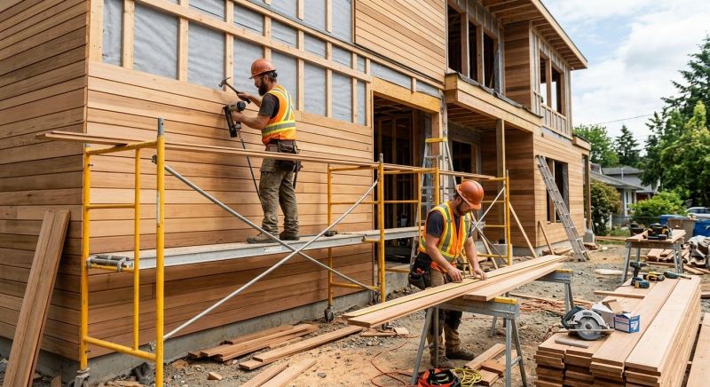 Cedar Cladding Installation in Goldsboro, NC