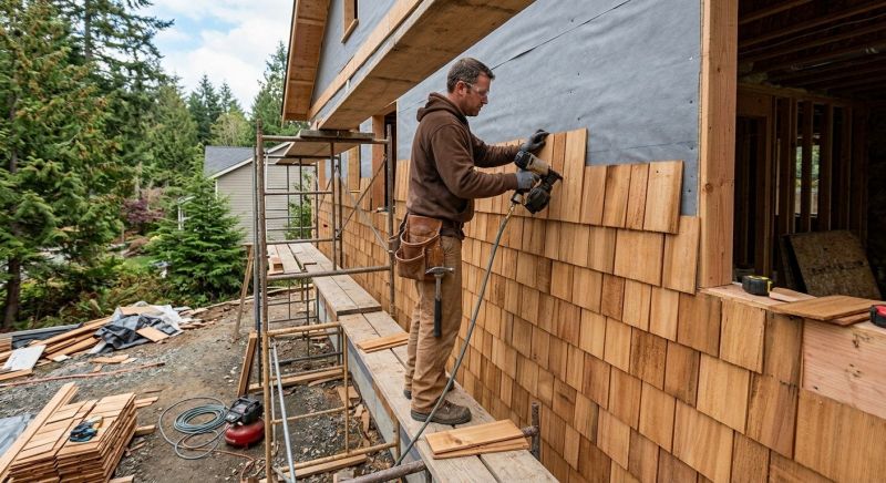 Cedar Siding Installation in Kenly, NC