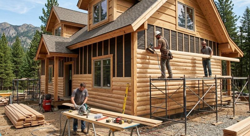 Log Home Siding Installation in Goldsboro, NC