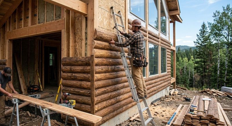 Log Siding Installation in Faison, NC