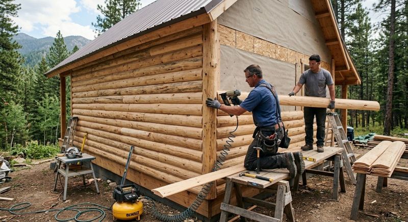 Log Siding Installation in Kenly, NC