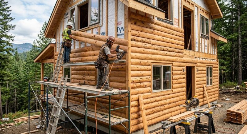 Log Siding Installation in Kenly, NC