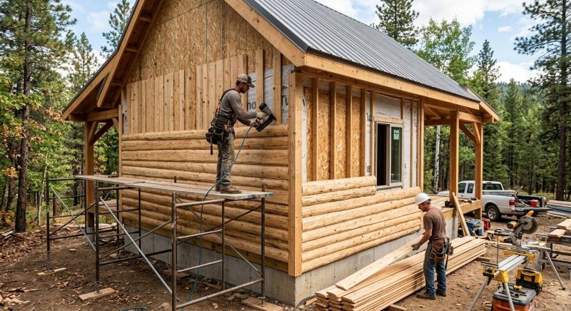 Log Siding Installation in Seven Springs, NC