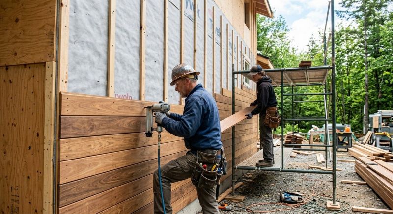 Wood Plank Siding Installation in Goldsboro, NC