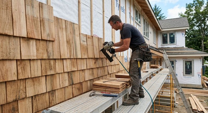 Wood Shake Siding Installation in Goldsboro, NC